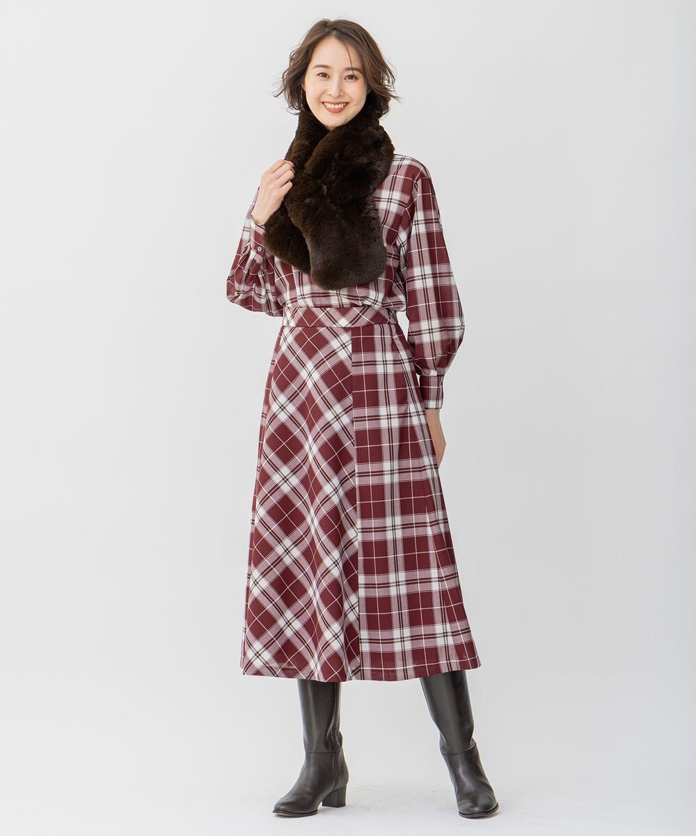 自由区 リバーシブルフェイクファーティペット 