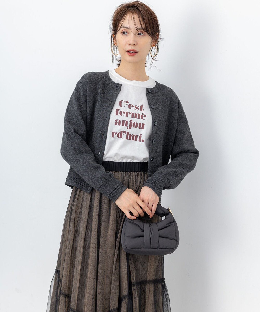 組曲 S 【加藤ローサさん着用】スムースストレッチジャケット カーディガン 