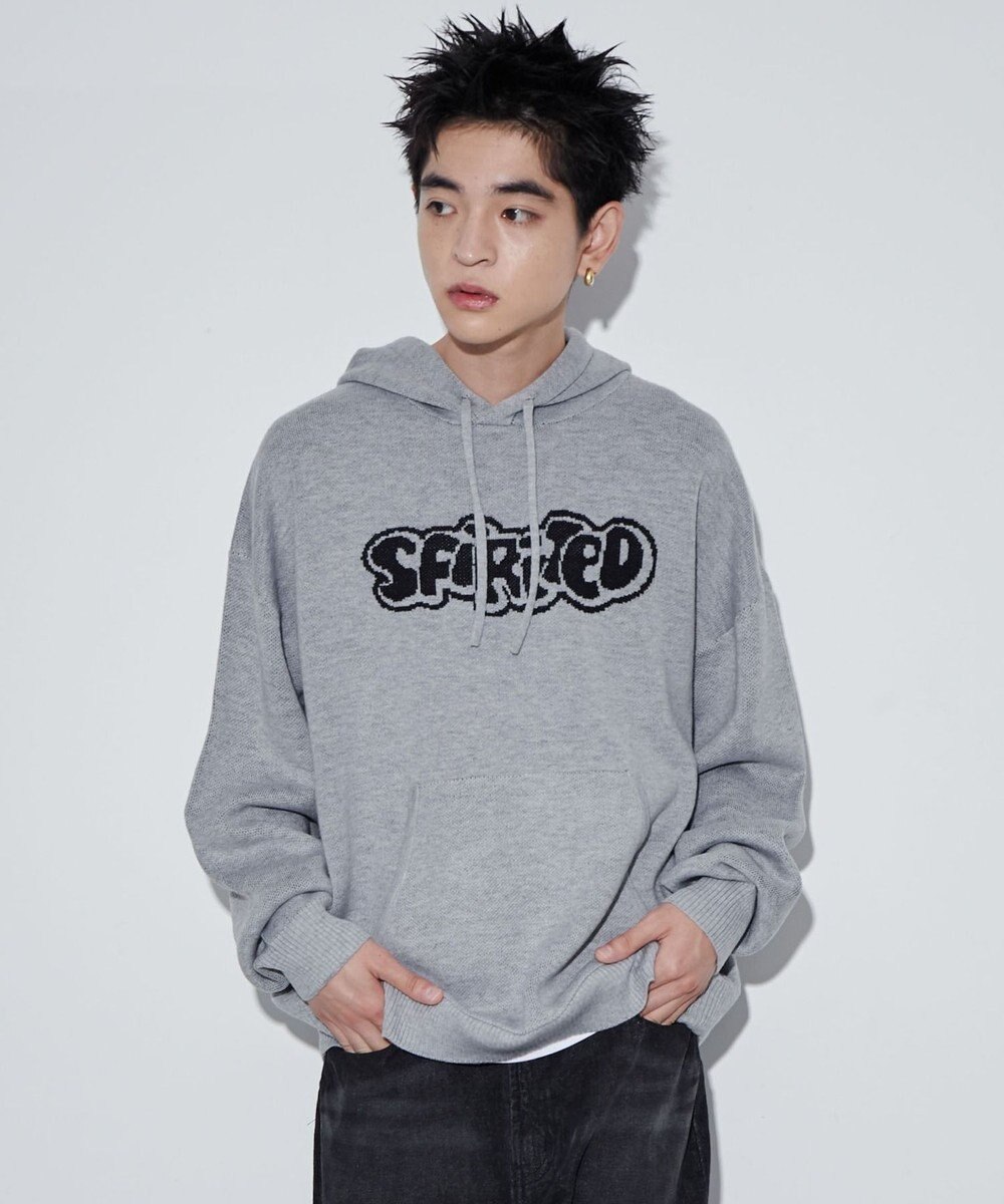 WEGO 【ユニセックス着用ITEM】ジャガードグラフィックパーカー 