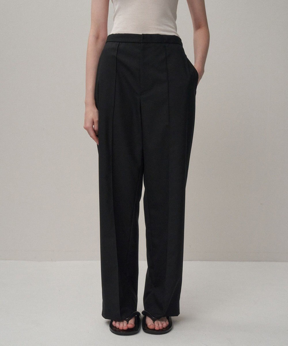 ATON WOOL TROPICAL | ピンタックイージーパンツ 