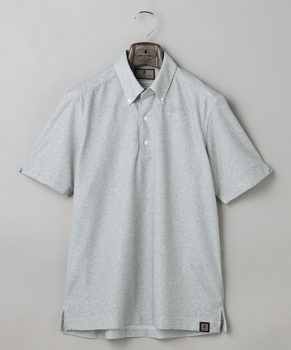 GOTAIRIKU 麻混・襟しっかり【洗える/通気性】ノルマンディーリネン ボタンダウンポロシャツ(25/26年モデル) 