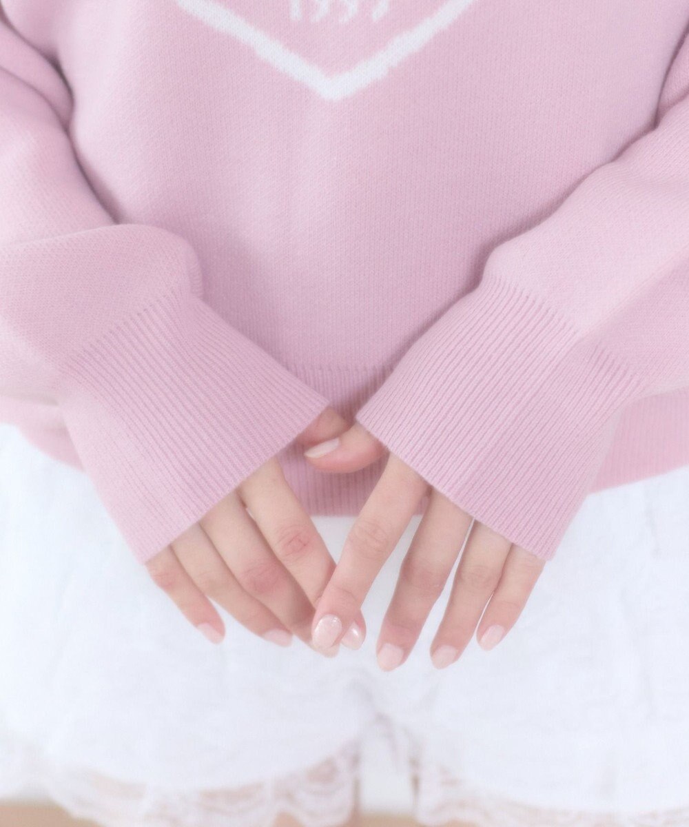 WEGO ハートワンショルニット 