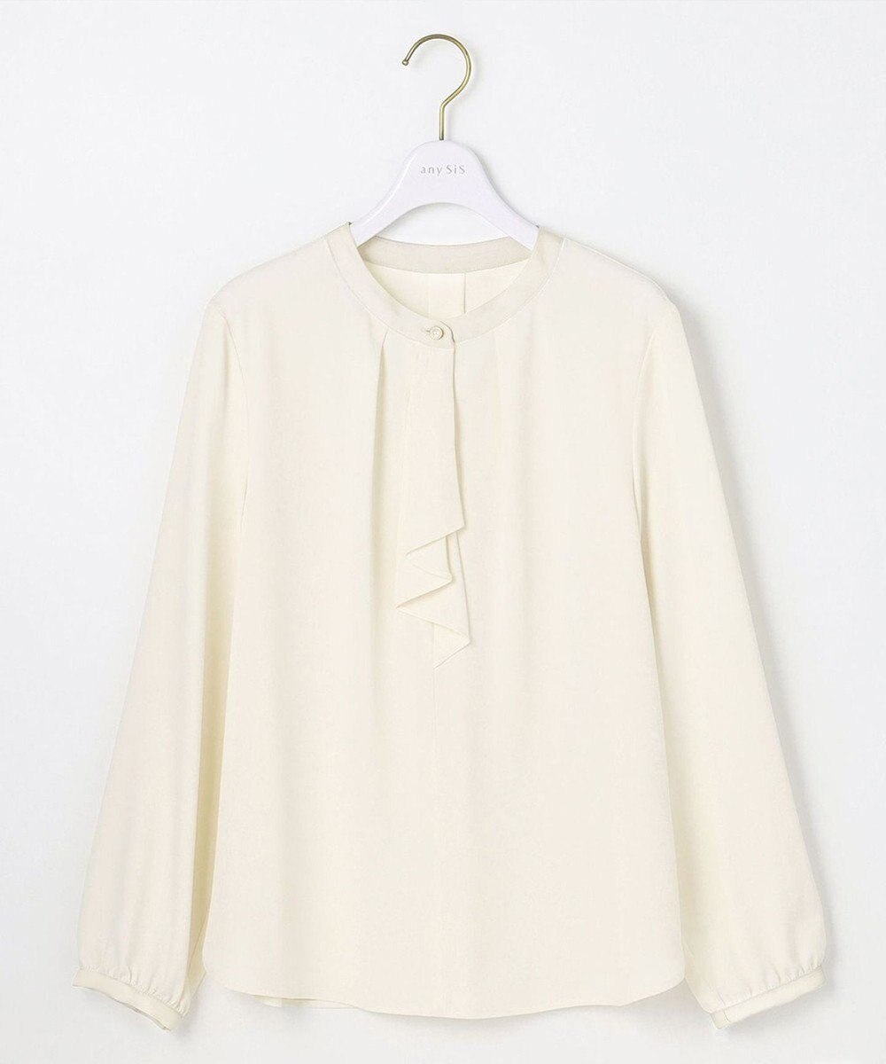 ANY SIS 【洗える】ラッフルボウ ブラウス 長袖 