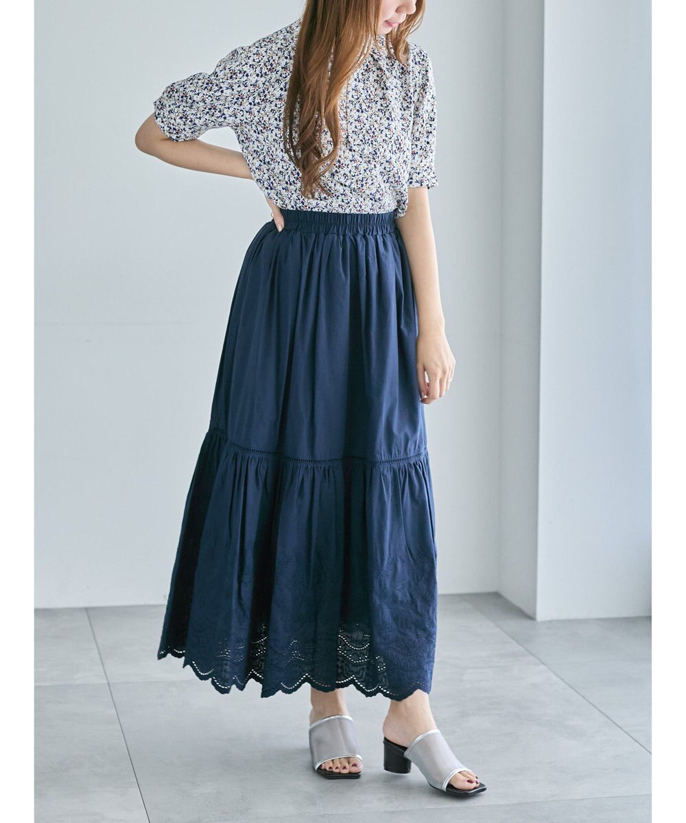 Te chichi パターンアソート5分袖ボウタイブラウス 