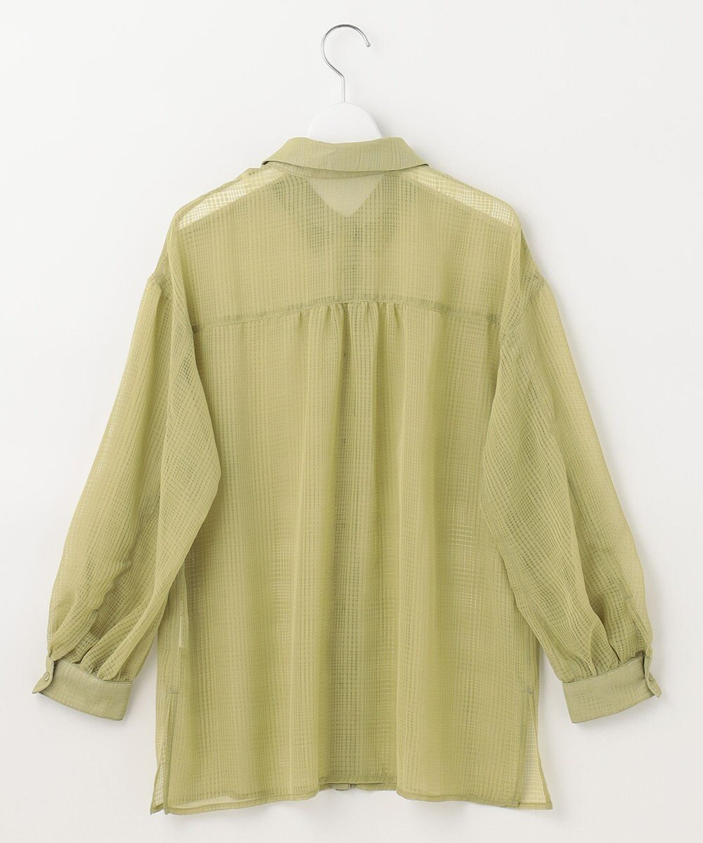 Feroux シアーチェック ブラウス 