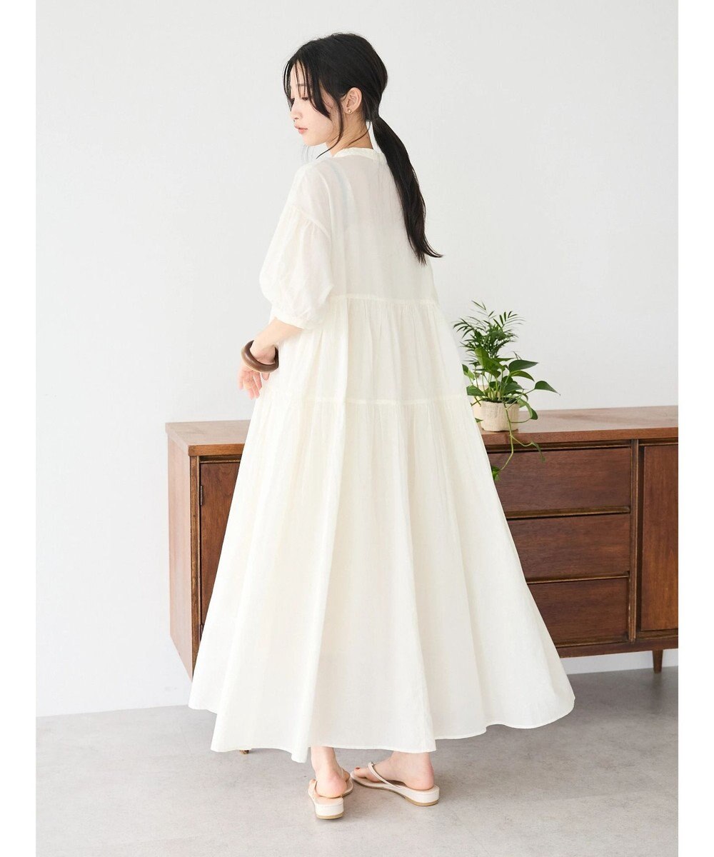 CRAFT STANDARD BOUTIQUE インド綿ティアードマキシワンピース 