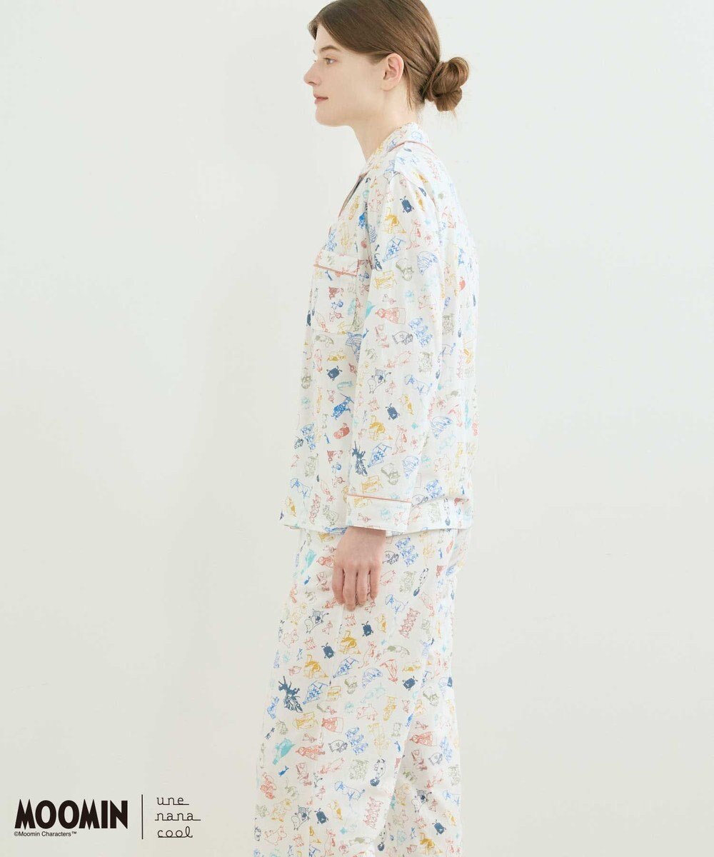 une nana cool 【ムーミン】【綿100%】 MOOMIN * une nana cool  開襟パジャマ 