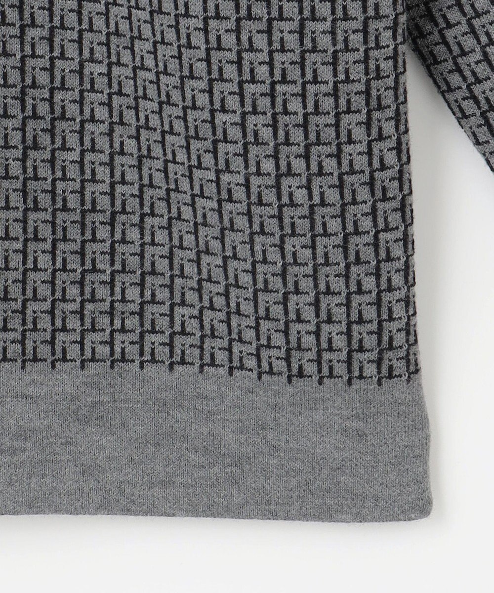 自由区 【洗える】リバーシブルニット セットアップ(カーディガン×タイトスカート) 