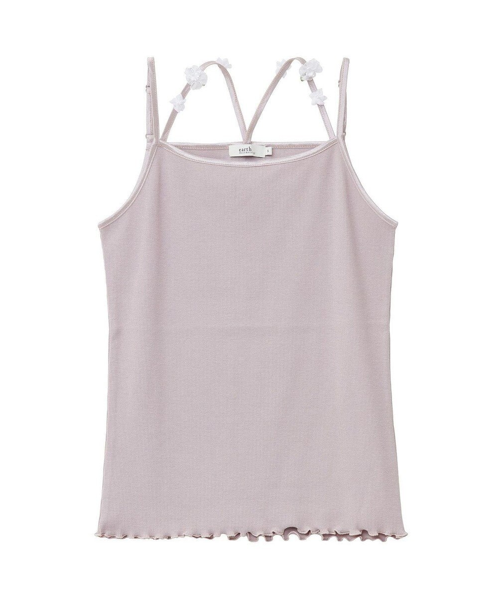 earth music&ecology フラワーモチーフキャミ 