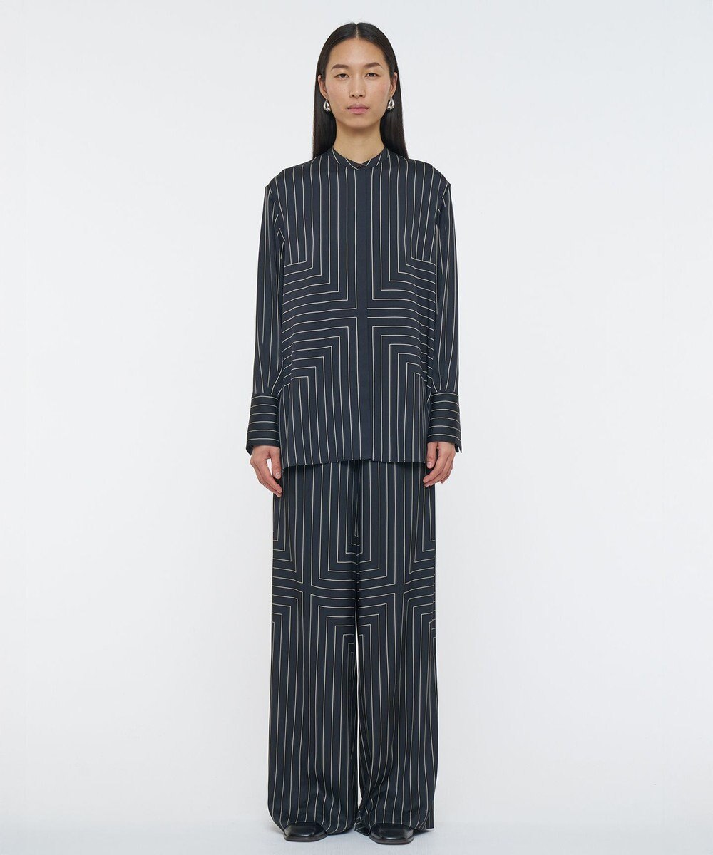 JOSEPH ジオメトリック アニメーション　ロングスリーブブラウス 