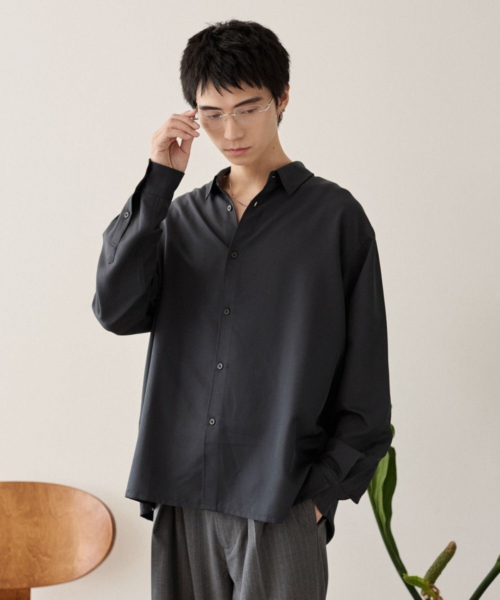 WEGO ルーズシルエットボックスシャツ（LS） 