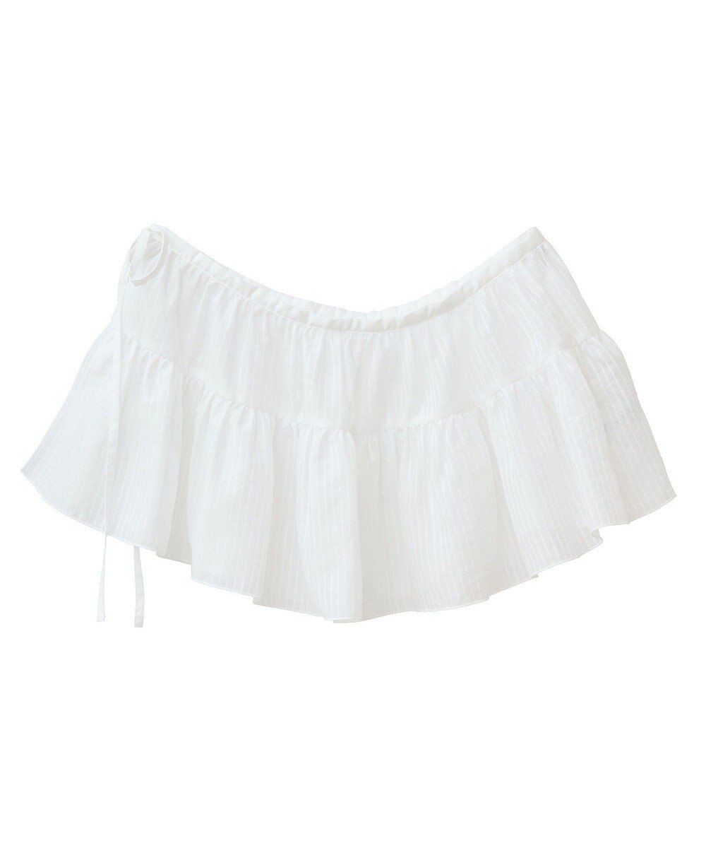 earth music&ecology シアーストライプラップスカート 