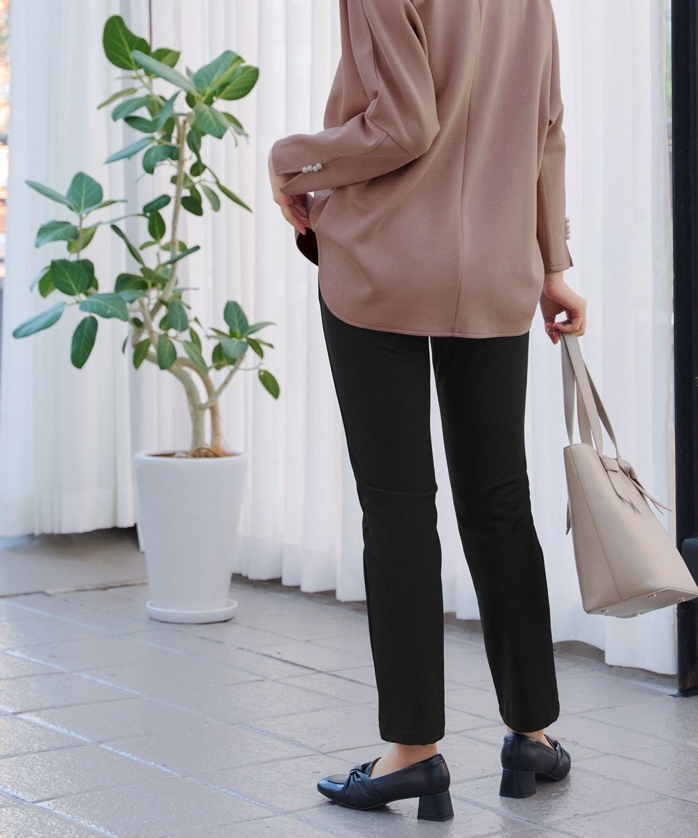 Tiaclasse 【安田美沙子さん着用・新色追加・日本製】すふれ起毛ストレートパンツ 