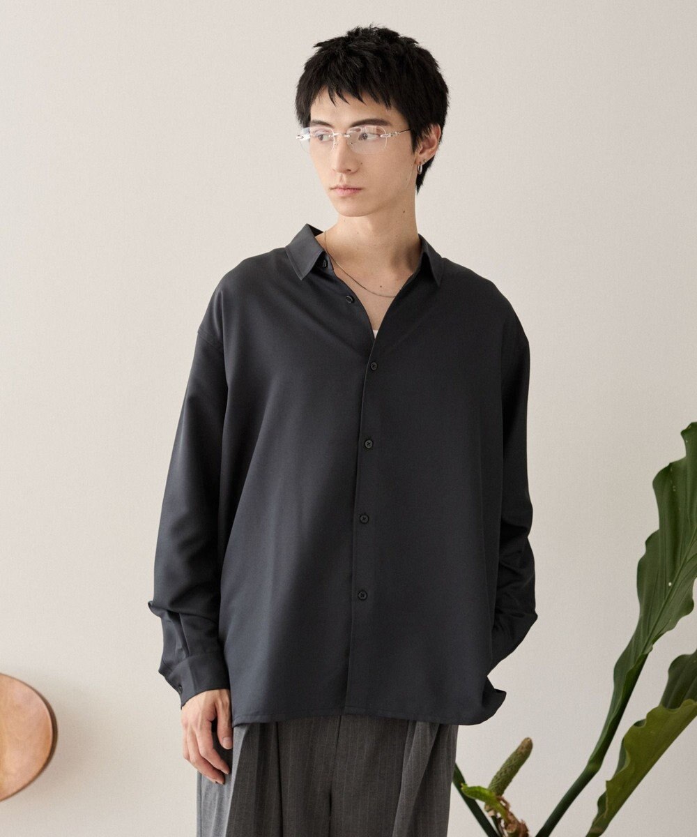 WEGO ルーズシルエットボックスシャツ（LS） 