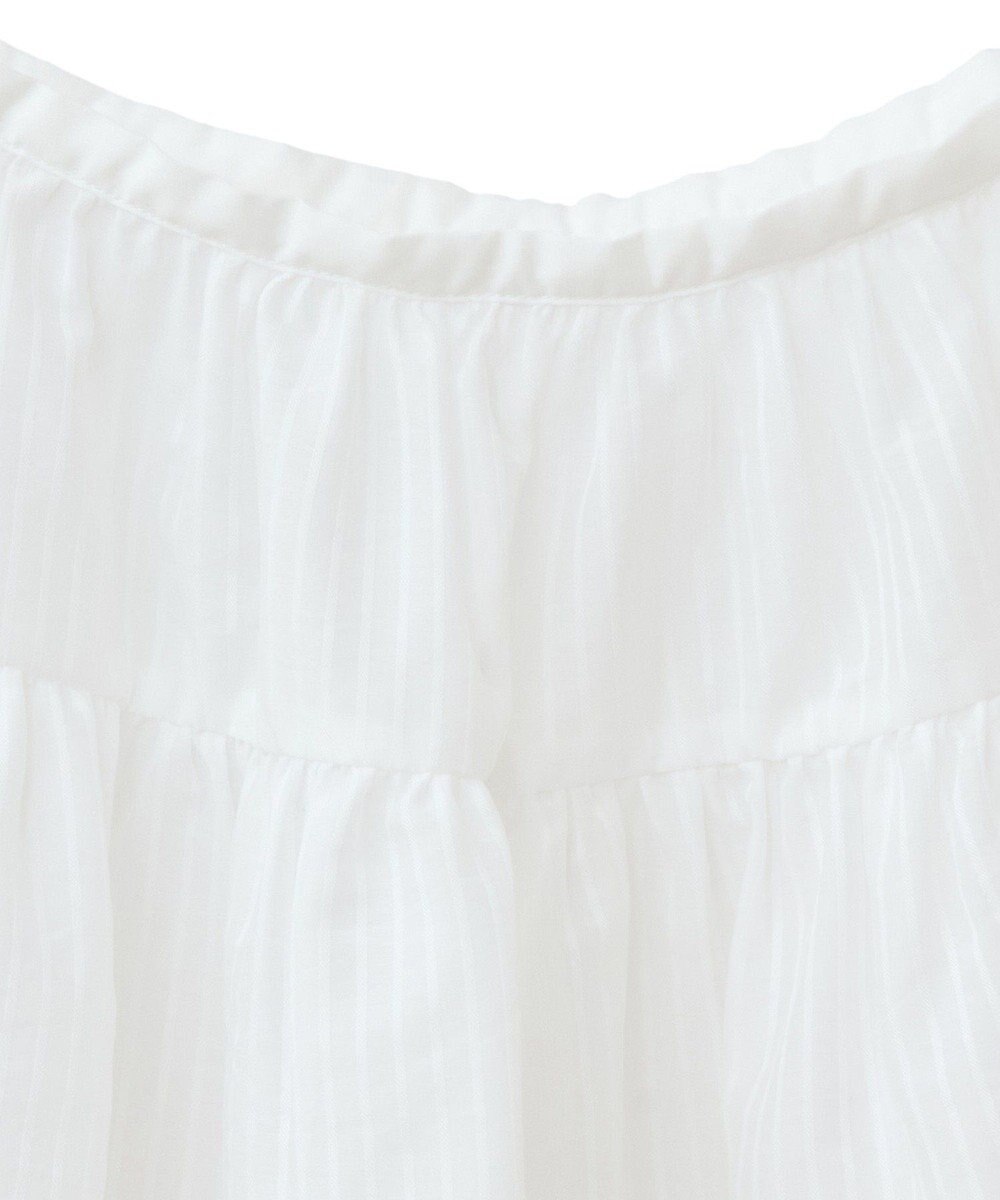 earth music&ecology シアーストライプラップスカート 