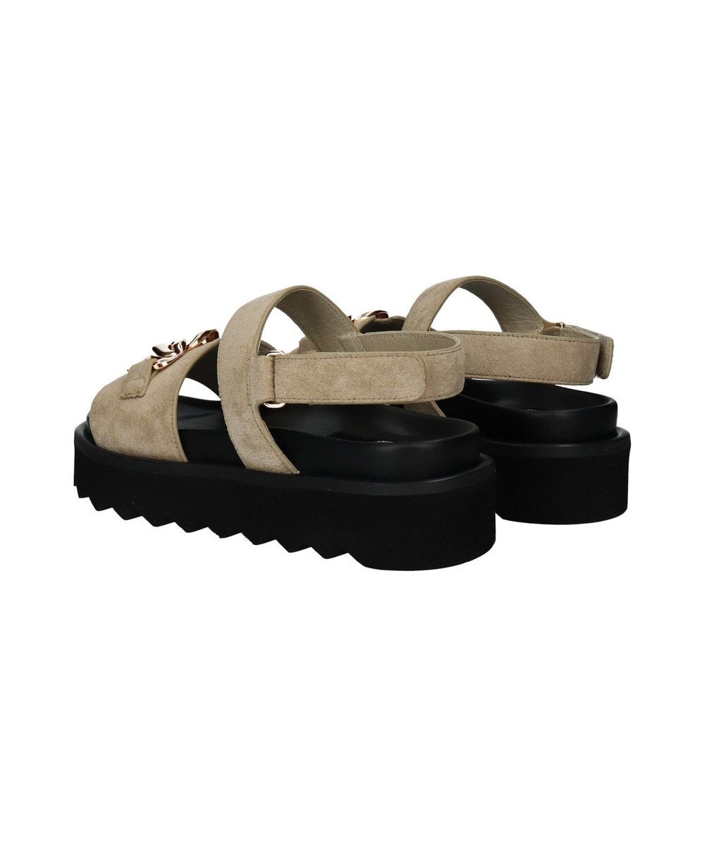 Bridget Birkin 【PARADIS COULEUR】メタルチェーン厚底フットベッドサンダル 