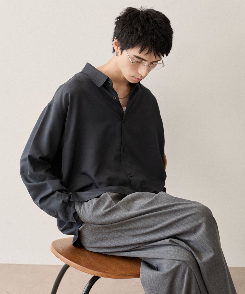 WEGO ルーズシルエットボックスシャツ（LS） 