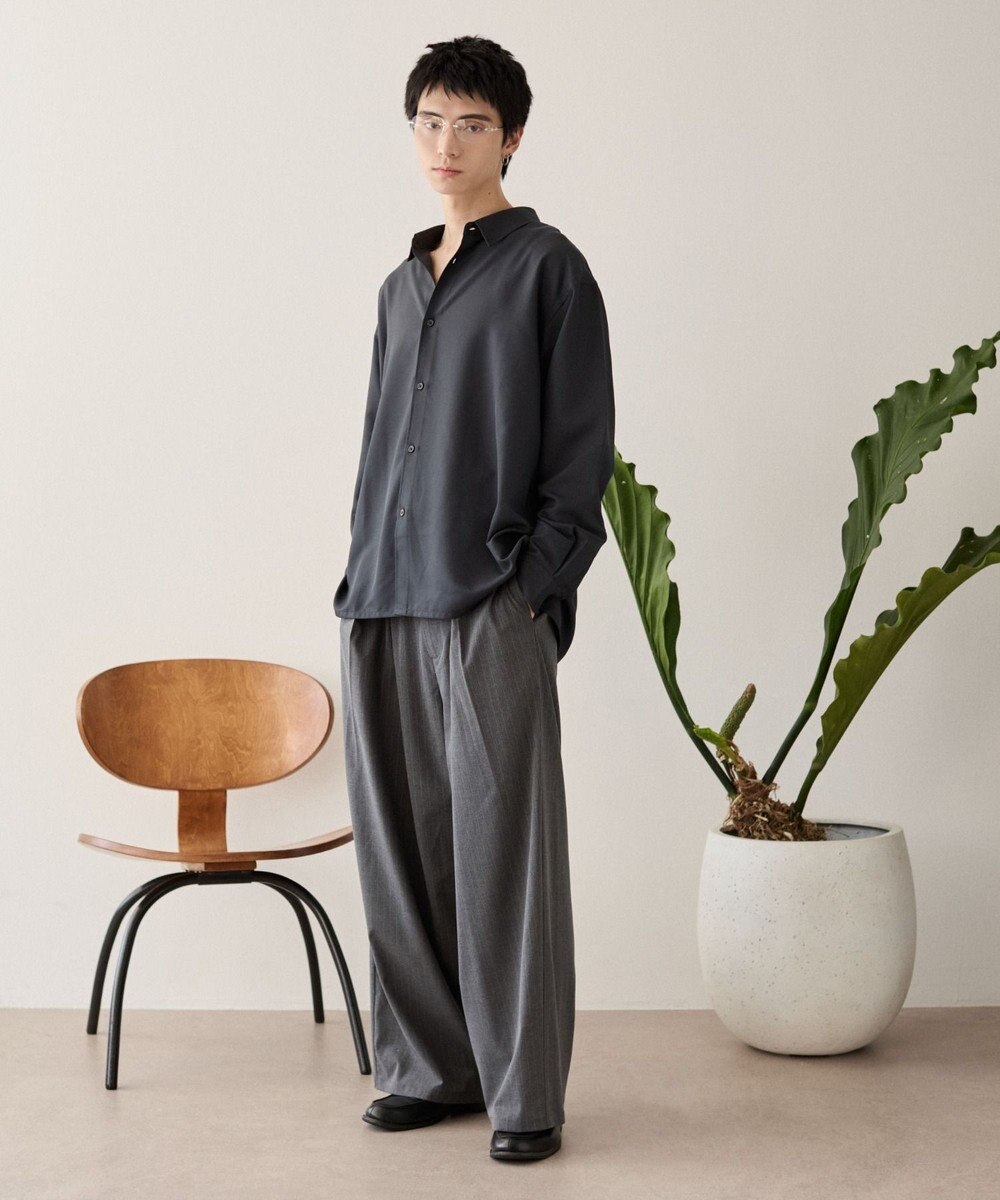 WEGO ルーズシルエットボックスシャツ（LS） 