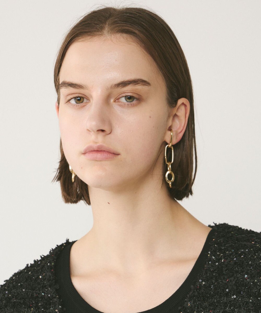 GRACE CONTINENTAL チェーンデザインイヤーカフ 