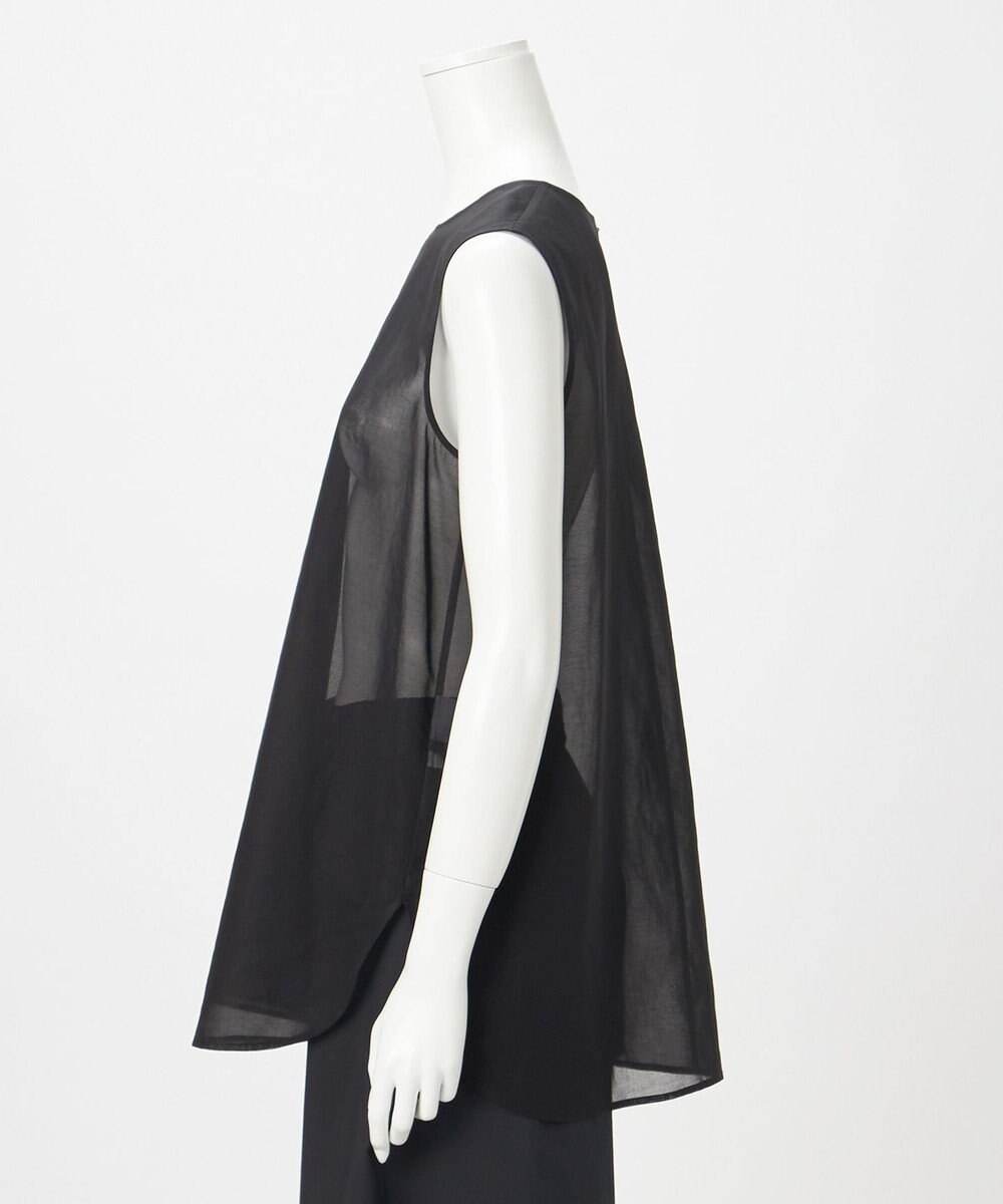 23区 【GOLD LABEL】コットンオーガンジー ジレコンビ ブラウス 