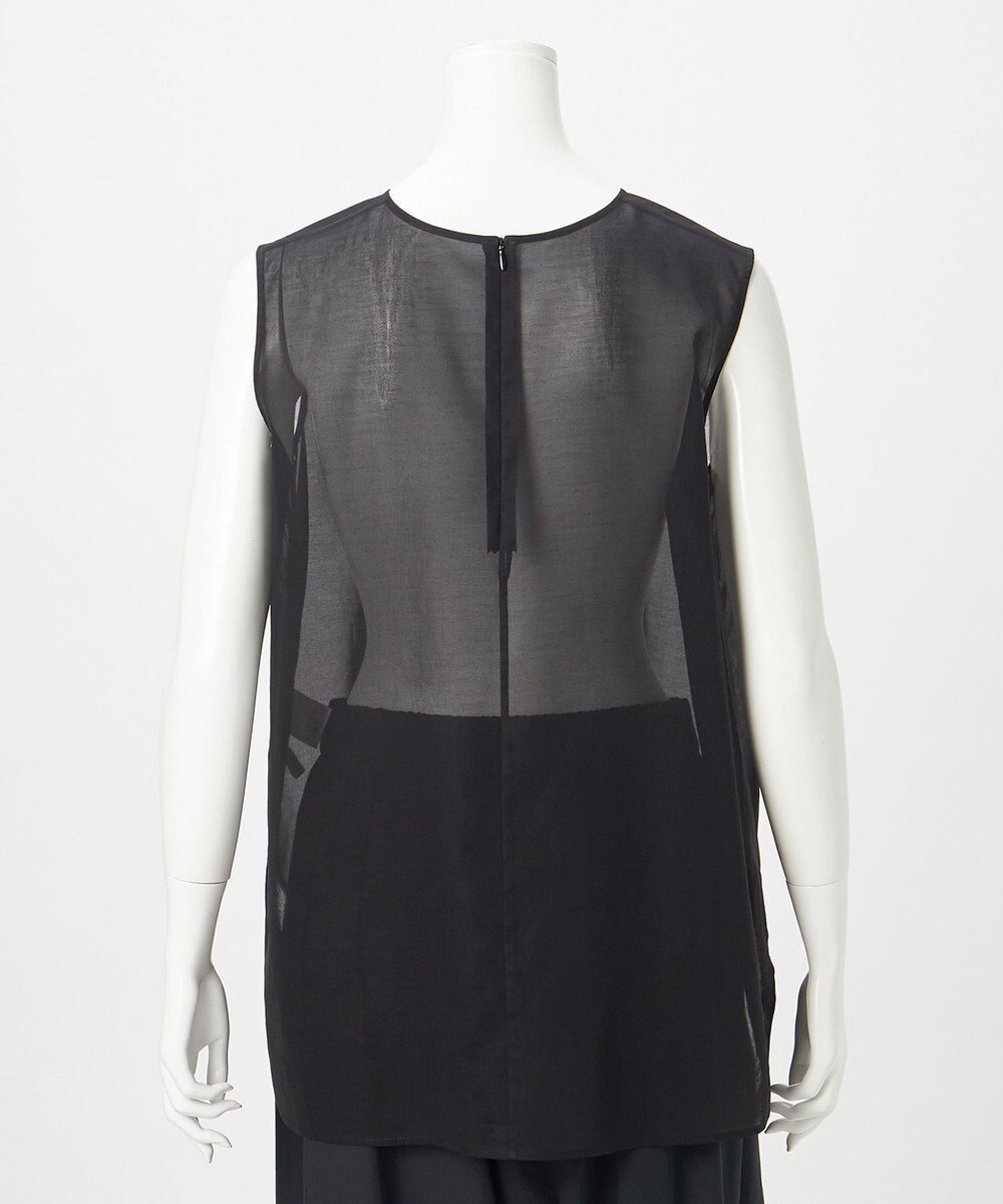 23区 【GOLD LABEL】コットンオーガンジー ジレコンビ ブラウス 