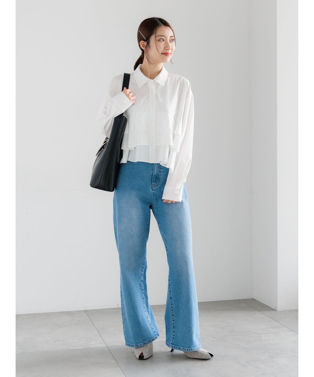 Te chichi ティアードフリルクロップトシャツ 