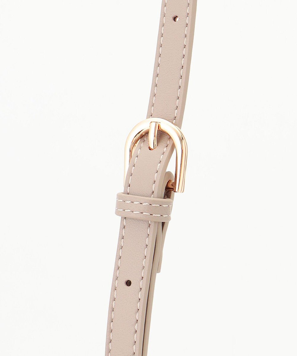 LA BAGAGERIE シープレザー　ギャザーミニバッグ 