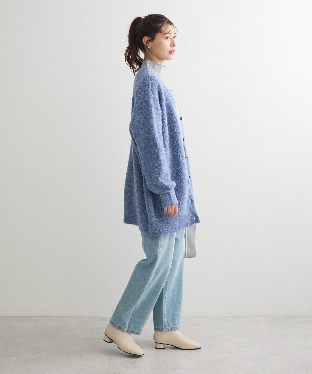 Green Parks ブークレーＶネックミディ丈カーディガン 