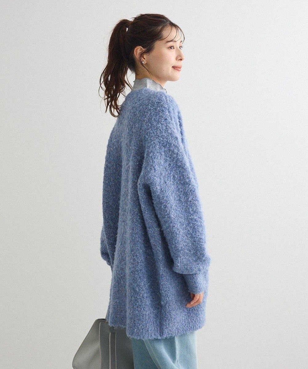 Green Parks ブークレーＶネックミディ丈カーディガン 