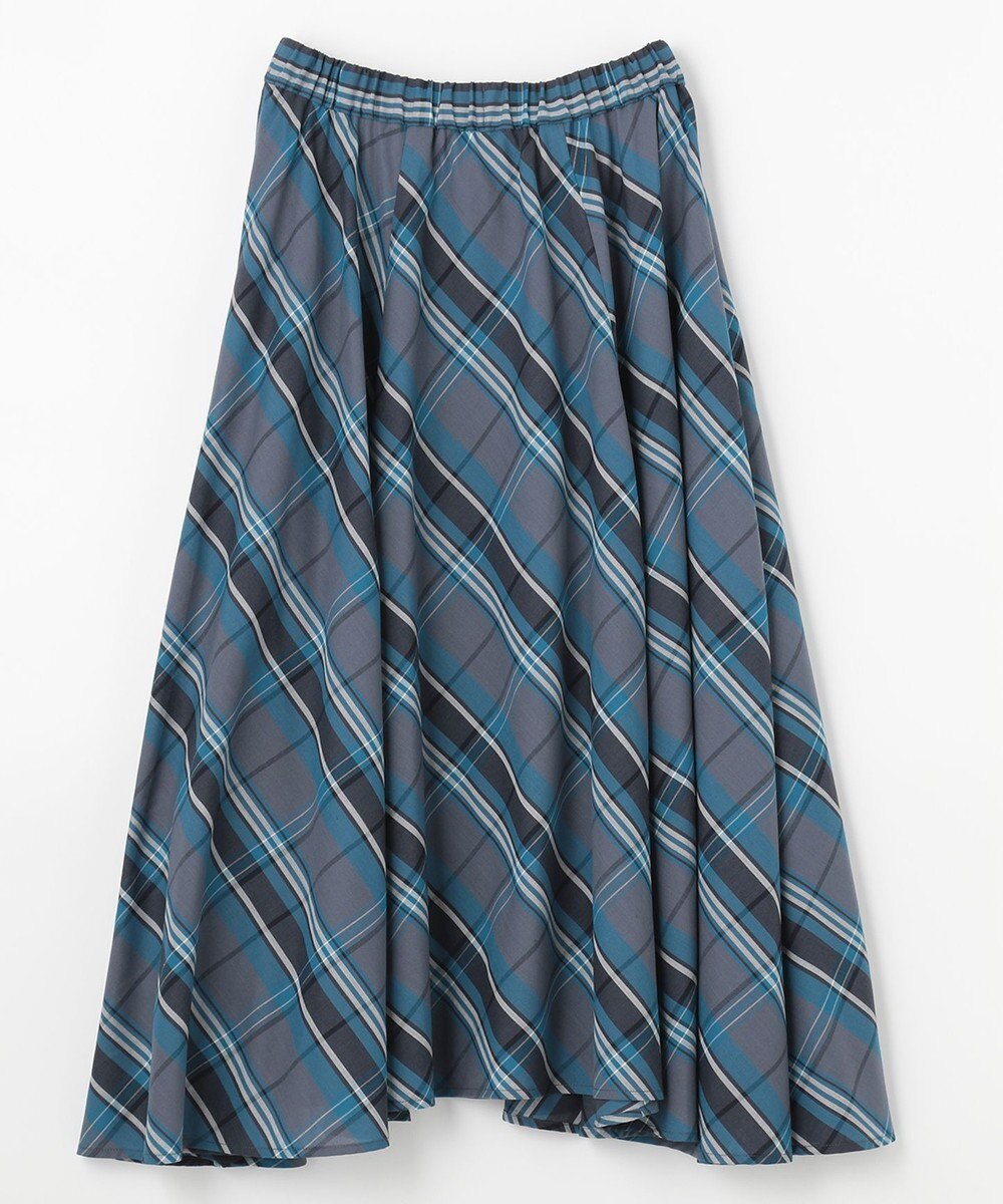 ANY 【ウエストゴム】マドラスチェック スカート 