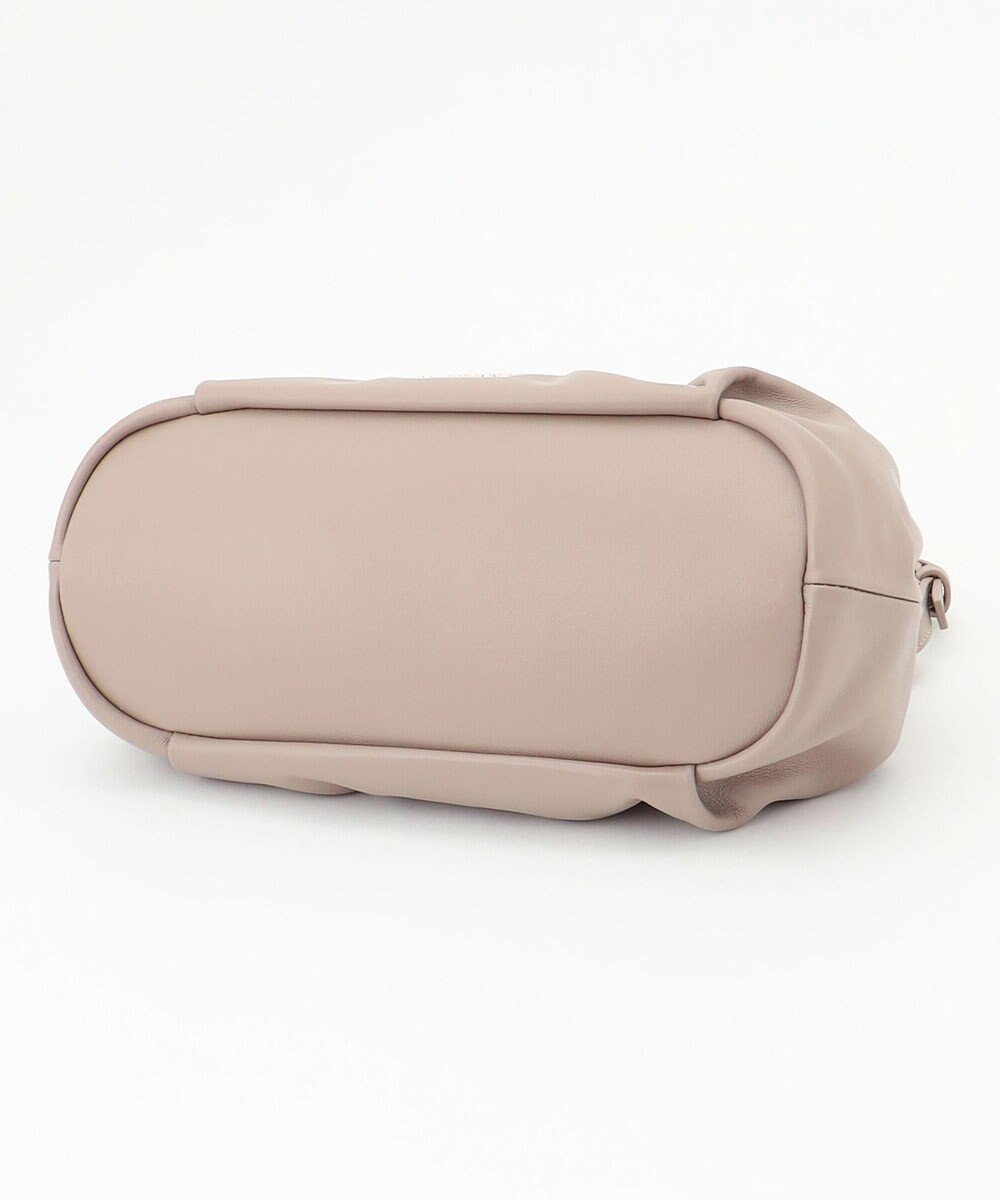 LA BAGAGERIE シープレザー　ギャザーミニバッグ 