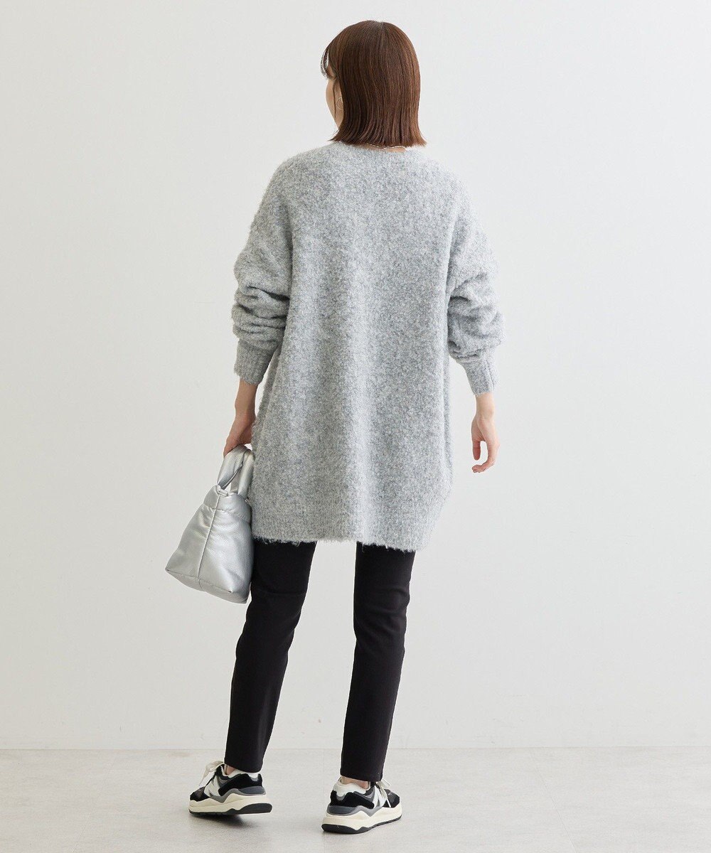 Green Parks ブークレーＶネックミディ丈カーディガン 