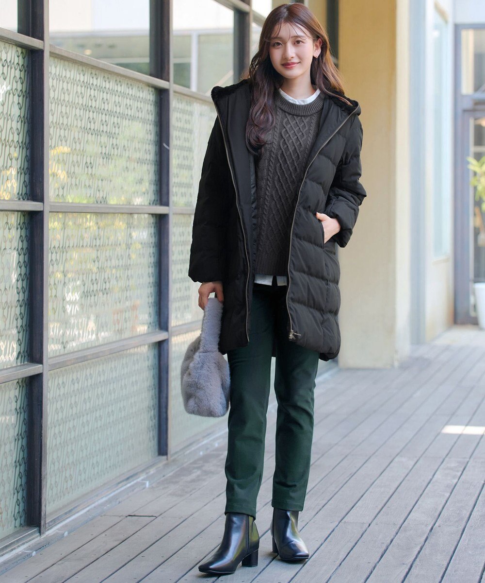 Tiaclasse 【安田美沙子さん着用・新色追加・日本製】すふれ起毛ストレートパンツ 