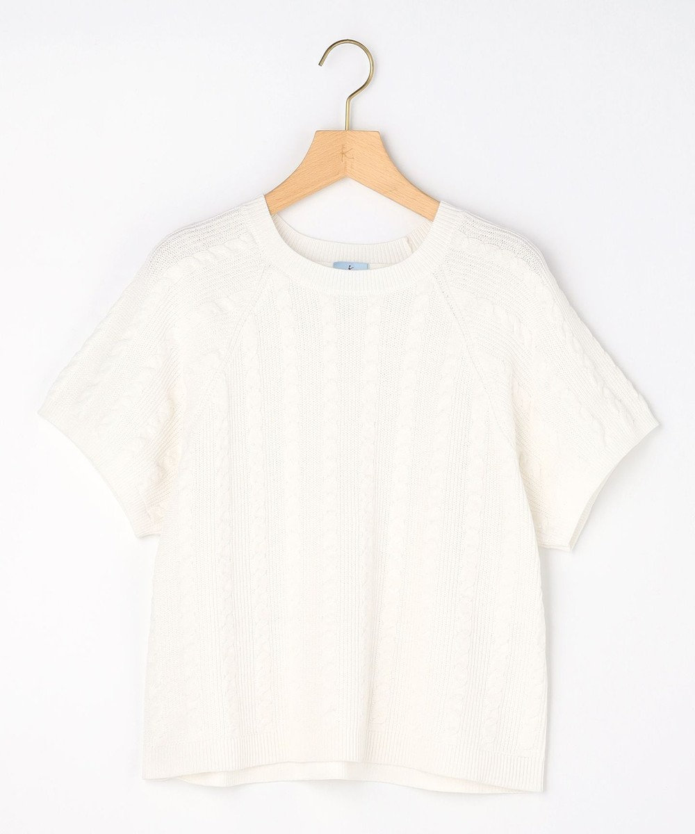 組曲 L 【先行予約・WEB限定】バックリボンケーブル ニット 