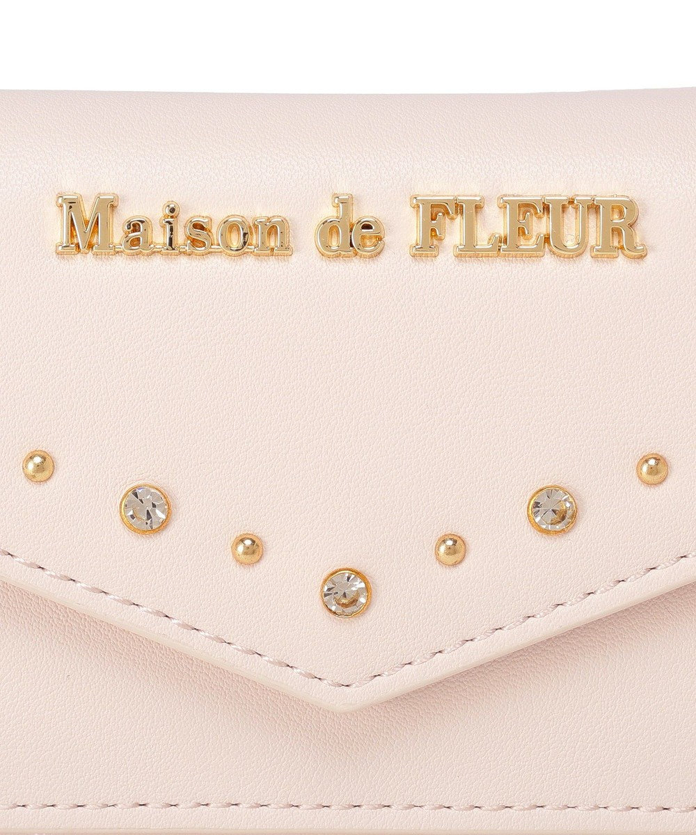 Maison de FLEUR ビジュースタッズプチウォレット 