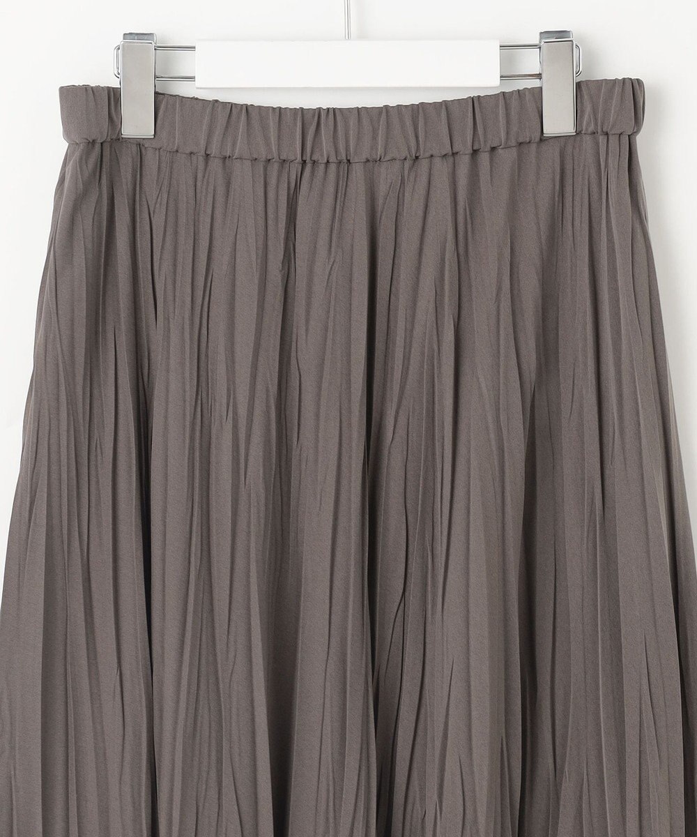 J.PRESS LADIES L 【洗える】パウダリージャージー ランダムプリーツ スカート 