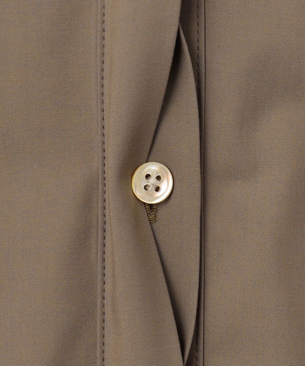 自由区 L 【洗える】ストレッチタイプライターシャツ ワンピース 