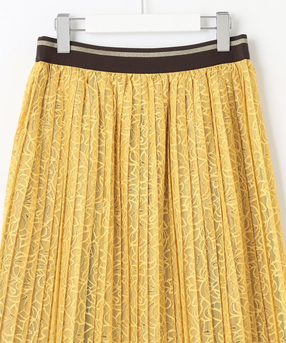 自由区 L 【セットアップ対応・ウエストゴム・洗える】ラッセルレース  スカート 