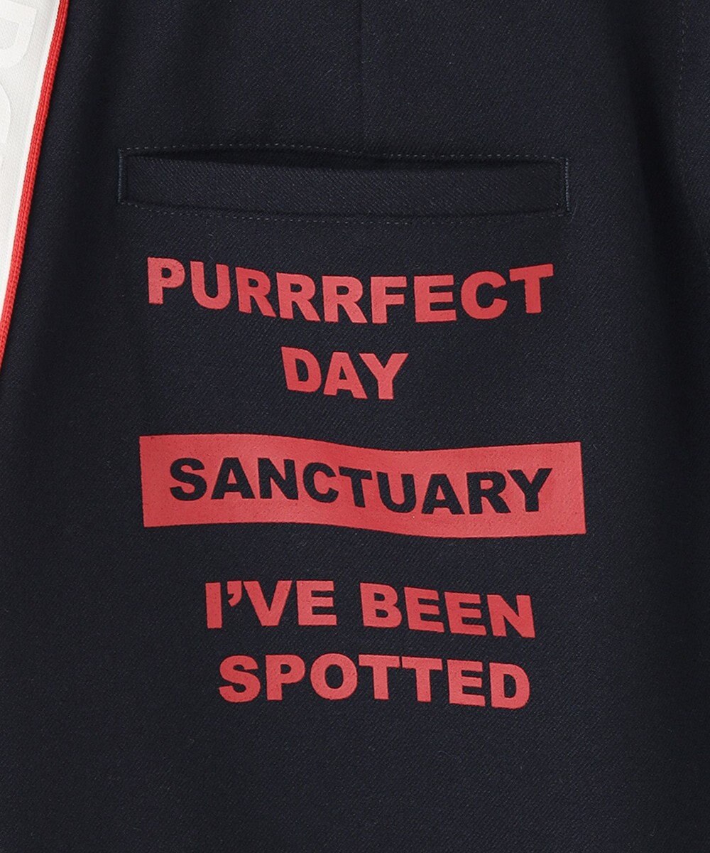 PW CIRCULUS 【WOMEN】【洗える/帯電防止/ストレッチ】ロゴ サイドライン スカート 