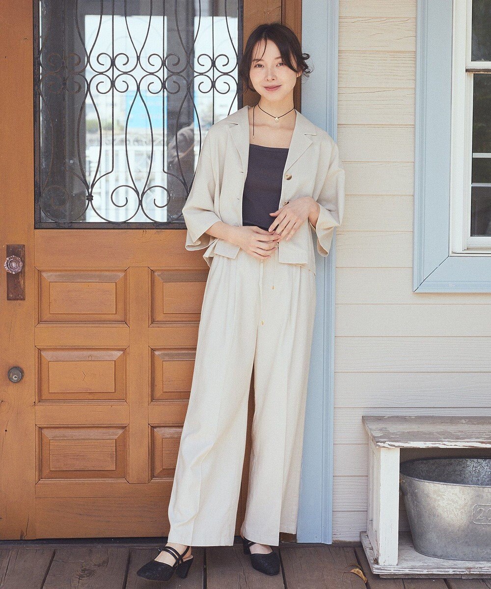 earth music&ecology 【接触冷感/UVカット】リラックスイージーパンツ 