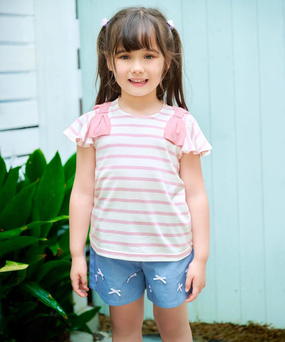 ANY KIDS ひんやりクール リボンショートパンツ 