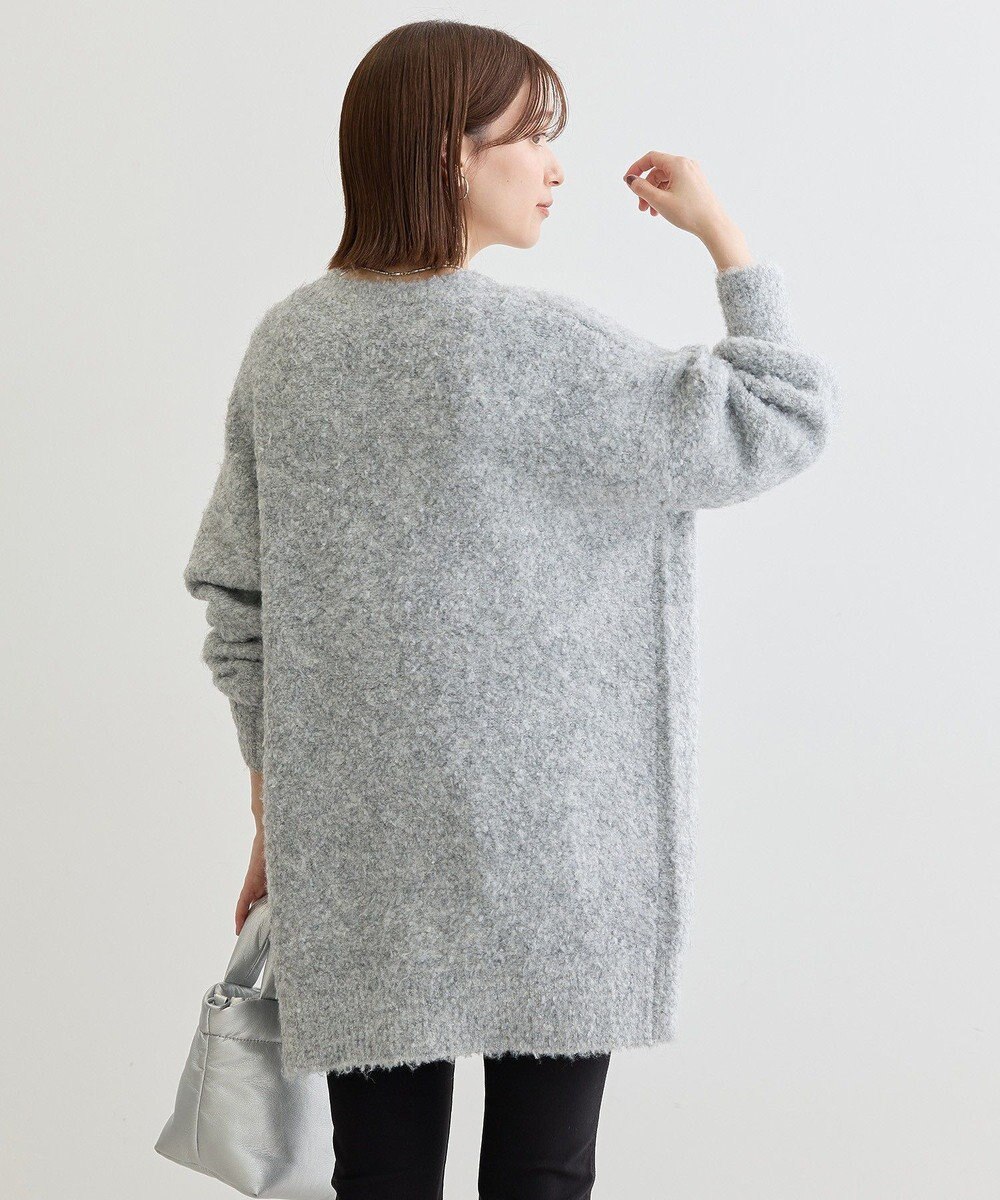 Green Parks ブークレーＶネックミディ丈カーディガン 