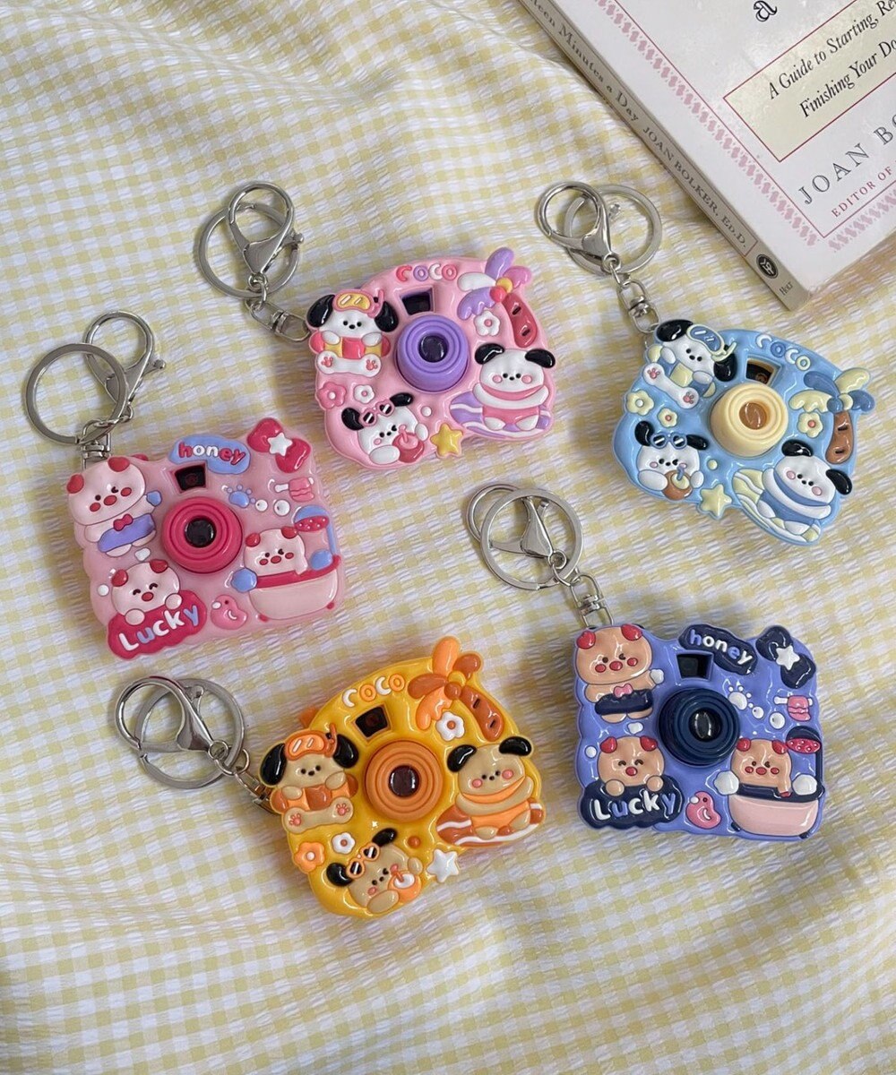 WEGO ぷっくりアニマルトイカメラキーホルダー 