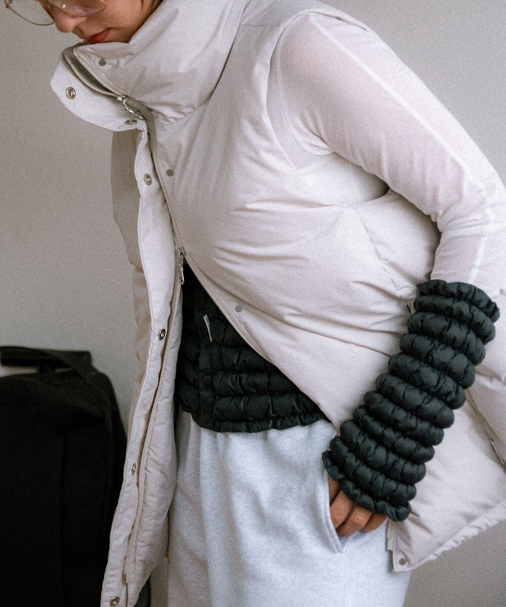 KWD 【日本製/高品質ダウン】STAND COLLAR DOWN VEST ダウンベスト 