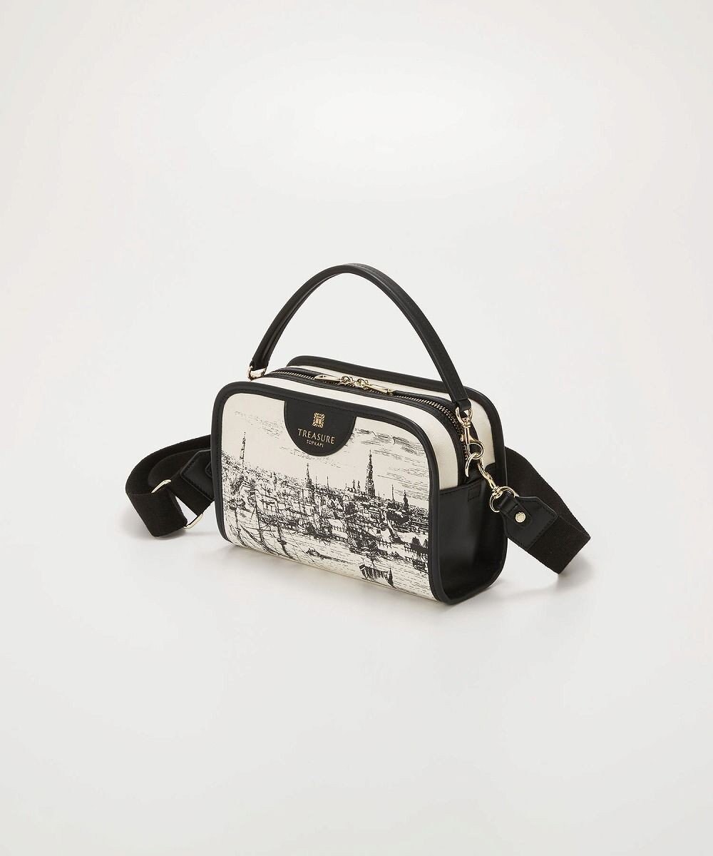 TOPKAPI 【TREASURE TOPKAPI】キャンバス プリント ワンハンドル ショルダーバッグ 