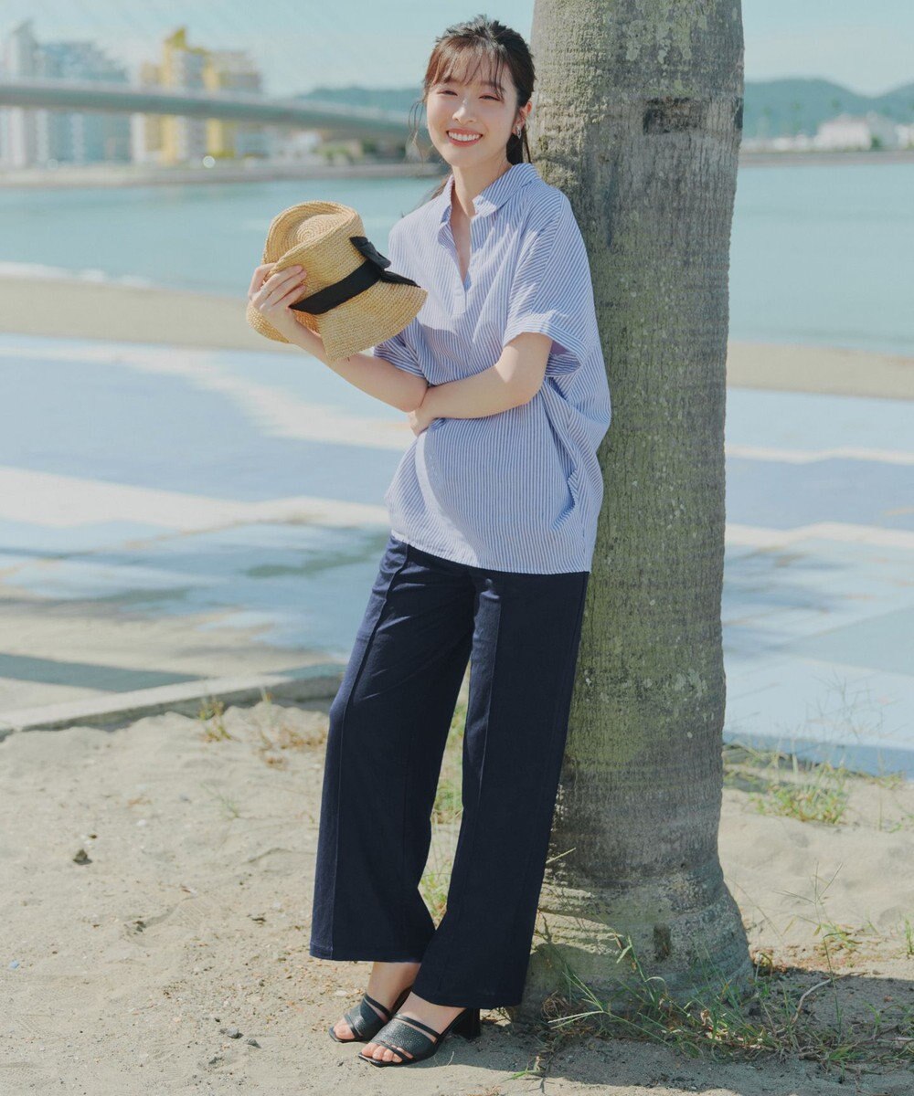 Tiaclasse 【おのののかさん着用】冷凛(ひやりん)カノコカットソーピンタックパンツ 