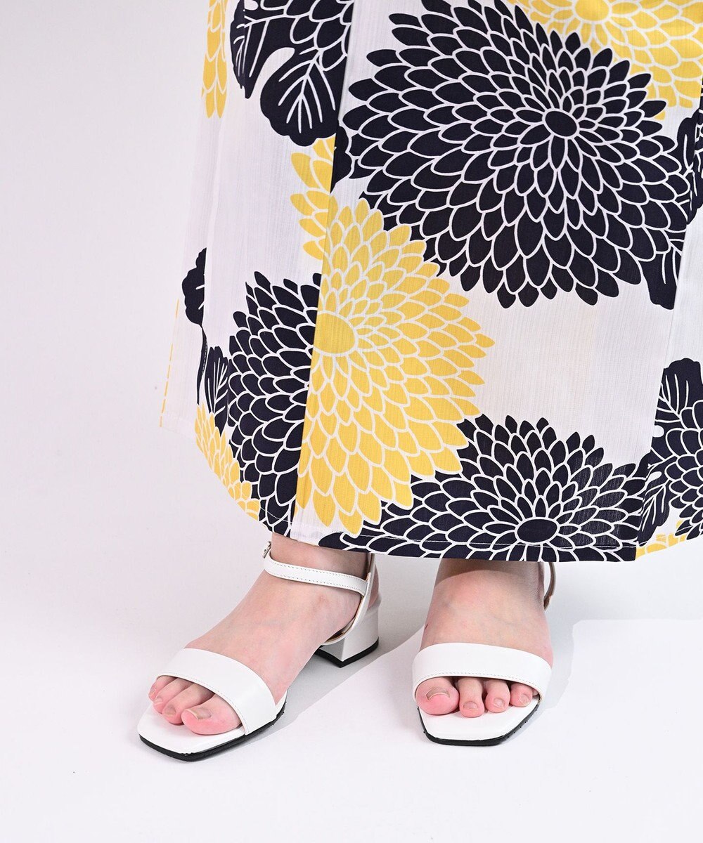 Pointer 日本製 本革スクエアトゥサンダル 