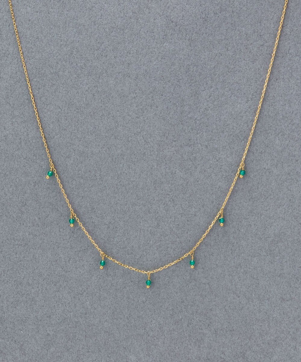 Phoebe 【金属アレルギー対応】カラージェムステーションネックレス/天然石/サージカルステンレス 