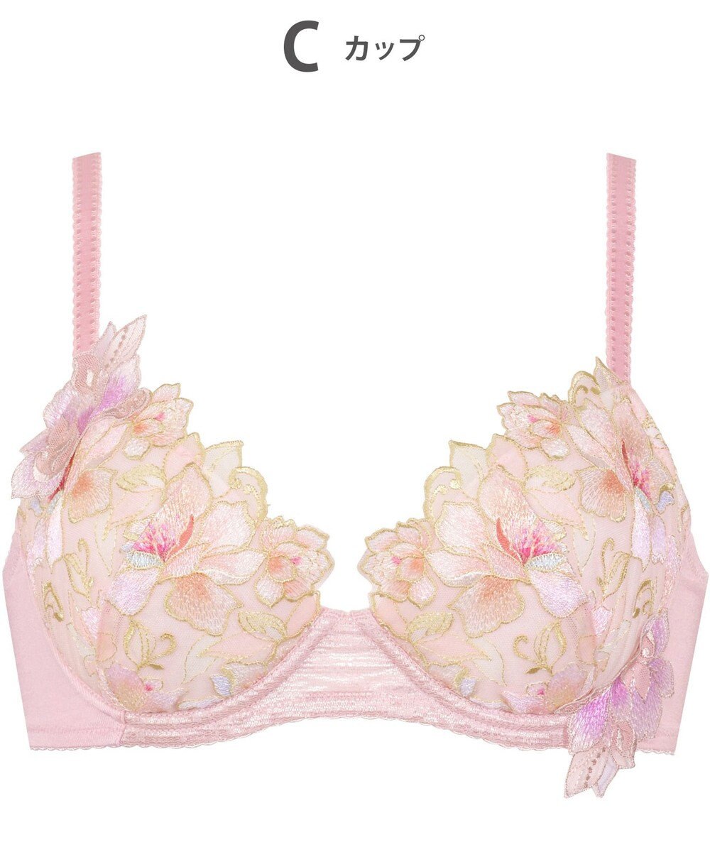 Wing ブラジャー Wing Lesiage ふっくら、まる胸メイク 背中にやさしくフィット 【2860シリーズ】 パッド有 ブラ PB2860 ウイング／ワコール 