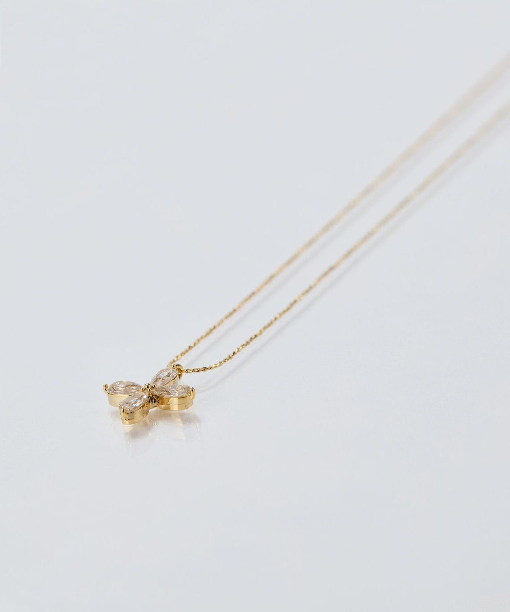Phoebe 【金属アレルギー対応】フォーペタルズビジューネックレス/ニッケルフリー ゴールド 